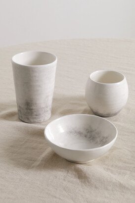 Set Of Three Ceramic Bowls - Gray