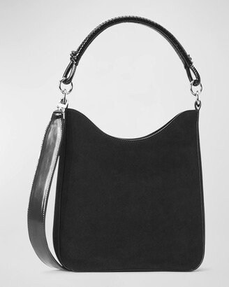 Mel Suede and Leather Hobo Bag