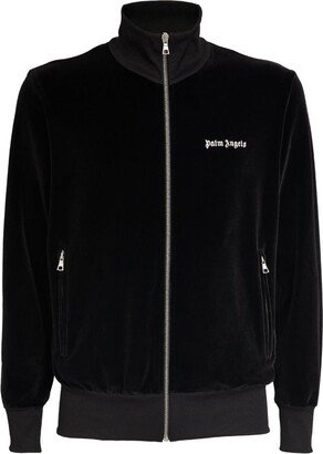 Velvet Zip-Up Track Jacket