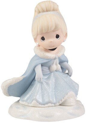 221039 Disney Cinderella Enchanting Winter Wishes Bisque Porcelain Figurine