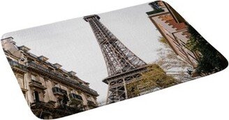 Bethany Young Photography Eiffel Tower Memory Foam Bath Mat Brown