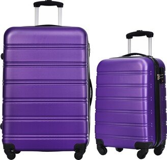 GREATPLANINC Luggage Sets 2 Piece Suitcase Set Carry on Luggage Airline Approved Hard Case with Spinner Wheels-AC