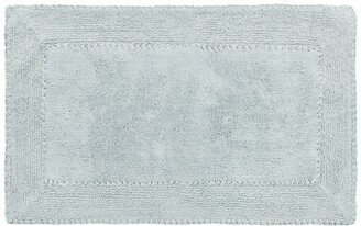 Ruffled Cotton Bath Rug, 20 x 34