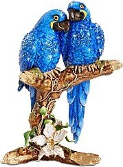 Macaws on Branch Figurine