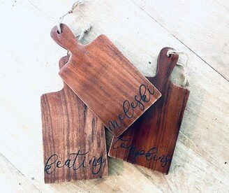 Mini Charcuterie Tray Decor Tiered Layering Chopping Serving Wooden Board Farmhouse