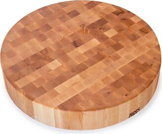 Medium Maple Wood Cutting Board for Kitchen 24 x 24 Inches, 4 Inches Thick Non-Reversible Charcuterie End Grain Boos Block with Oil Finish