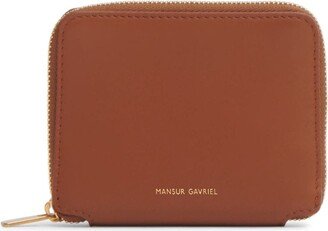 Logo-Stamp Leather Wallet-AA