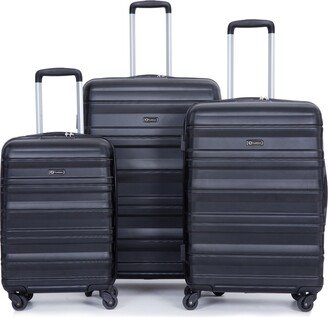 GREATPLANINC 3 Piece Luggage Sets PC Lightweight & Durable Expandable Suitcase with Two Hooks, Spinner Wheels, TSA Lock,