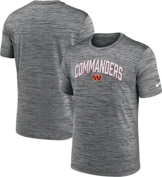 Men's Gray Washington Commanders Velocity Athletic Stack Performance T-shirt