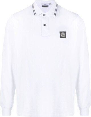 Compass-motif polo shirt