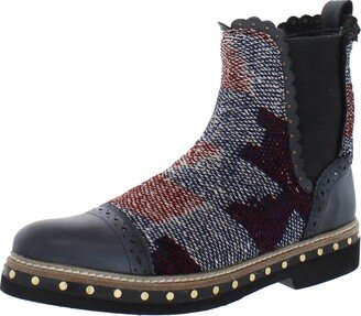 Textile Atlas Womens Leather Booties Chelsea Boots