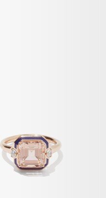 Gemma Diamond, Morganite & 18kt Rose-gold Ring