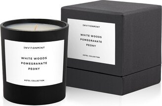 Environment White Woods, Pomegranate & Peony Candle (Inspired by 5-Star Hotels), 8 oz.