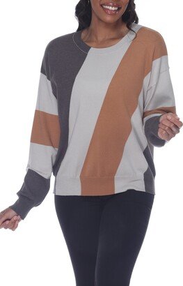 RAIN AND ROSE Colorblock Stripe Jersey Sweater