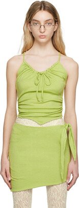 Puppets and Puppets Green Michael Stars Edition X Back Camisole