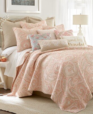 Spruce Paisley Reversible Quilt Set, King