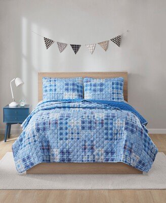 Wyatt Patchwork Reversible 2-Pc. Twin Quilt Mini Set, Created for Macy's