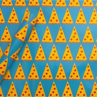 Pizza Paper Gift Wrapping Paper Blue/Orange/Yellow - Spritz™