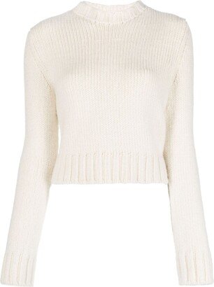 Ribbed-Knit Cashmere Jumper-AG