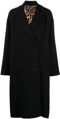 Double-Breasted Virgin Wool-Blend Coat-AF