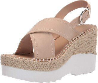 JACKIE-05 Women's Platform Espadrille Wedge Sandal With Criss Cross Straps On Shoe Upper-AA