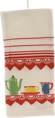 Red And White Kitchen Company Decorative Towel Deco Good Morning Kitchen Towel Mcm Flour Sack 100% Cotton Vl68