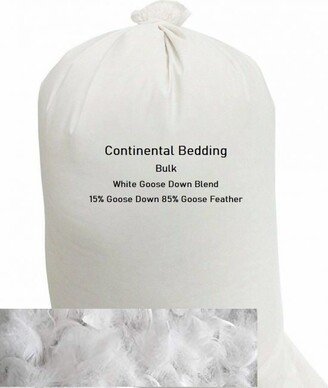 Bulk White Goose Down Mix - 15% 85 Feathers Blend