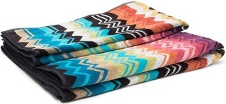 Chevron-Print Beach Towel