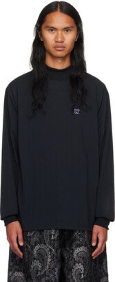 Black Embroidered Long Sleeve T-Shirt