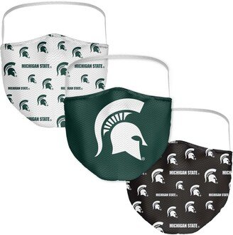 Multi Adult Michigan State Spartans All Over Logo Face Covering 3-Pack