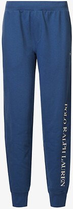 ens Clancy Blue Logo-embroidered Tapered-leg Cotton-blend Jogging Bottoms