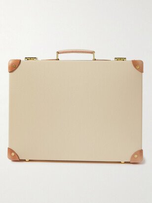 Carry-On Leather-Trimmed Attaché Case