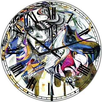 Designart Reminiscence Ii Oversized Modern Wall Clock - 36