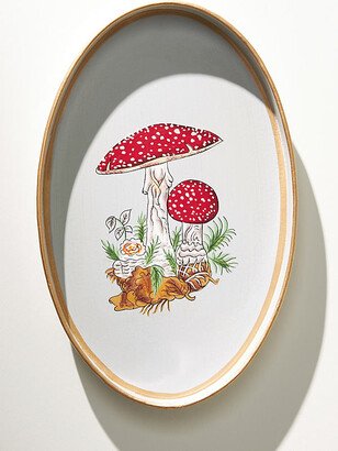 Handpainted Mushroom Tray