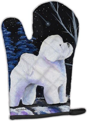 Starry Night Bichon Frise Oven Mitt