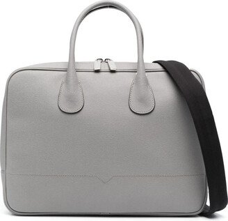 MyLogo leather briefcase