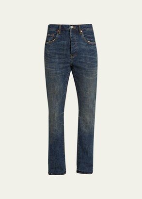 Men's Distressed Boot-Cut Jeans