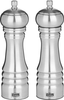 8-Inch Professional Salt Mill/Pepper Mill Set, Stainless Steel