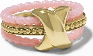 Color Switch 18k Gold X Ceramic Ring Set