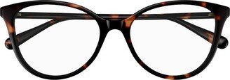 Cat-Eye Frame Glasses-CR