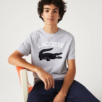 Men's Regular Fit XL Croc Print T-Shirt-AA