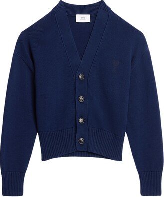 Button-Front Knitted Cardigan-AA