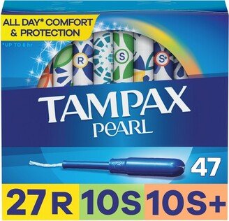 Tampax Pearl Triple Pack Tampons - Regular/Super/Super Plus/ - Unscented - 47ct