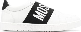 Logo-Tap Leather Sneakers