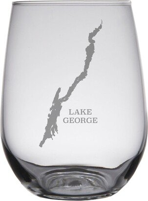 Lake George Map Glasses