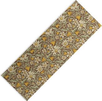 Sewzinski Retro Flowers on Brown (6mm) 24 x 70 Yoga Mat