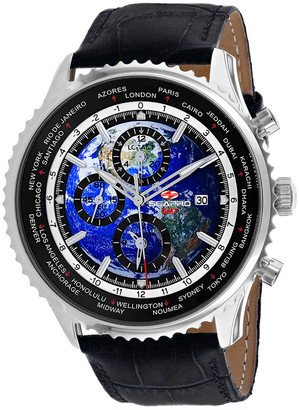 Men's Meridian World Timer Gmt Watch