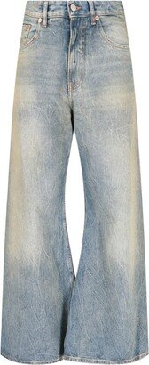 Logo Patch High-Waisted Jeans