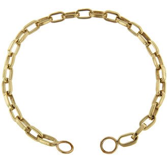 Yellow Gold Handmade Biker Chain Bracelet