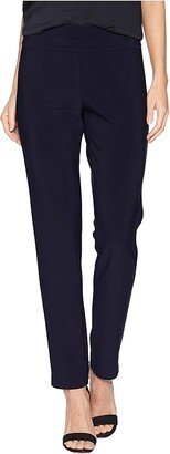 Krazy Larry Microfiber Long Skinny Dress Pants (Navy) Women's Dress Pants